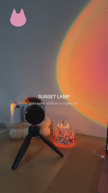 LAMPARA LUZ LED ATARDECER!